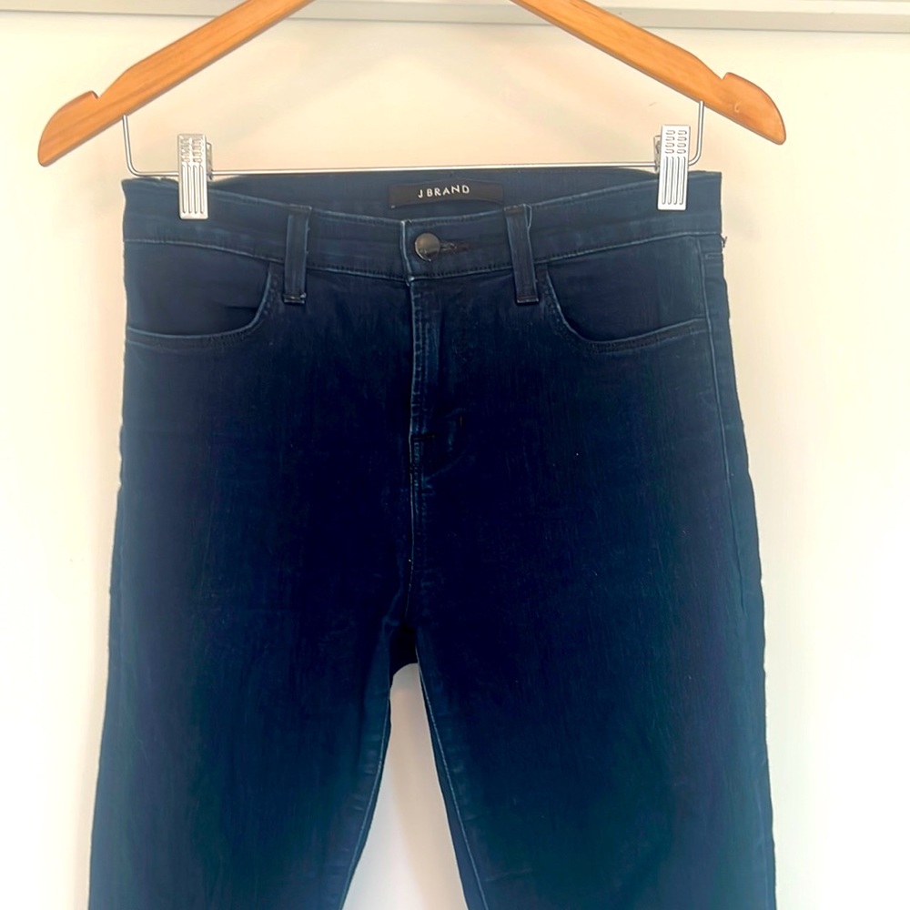 J Brand. Maria high-rise jean skinny leg stretch denim that’s ultra soft